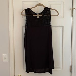 Black lace tank top